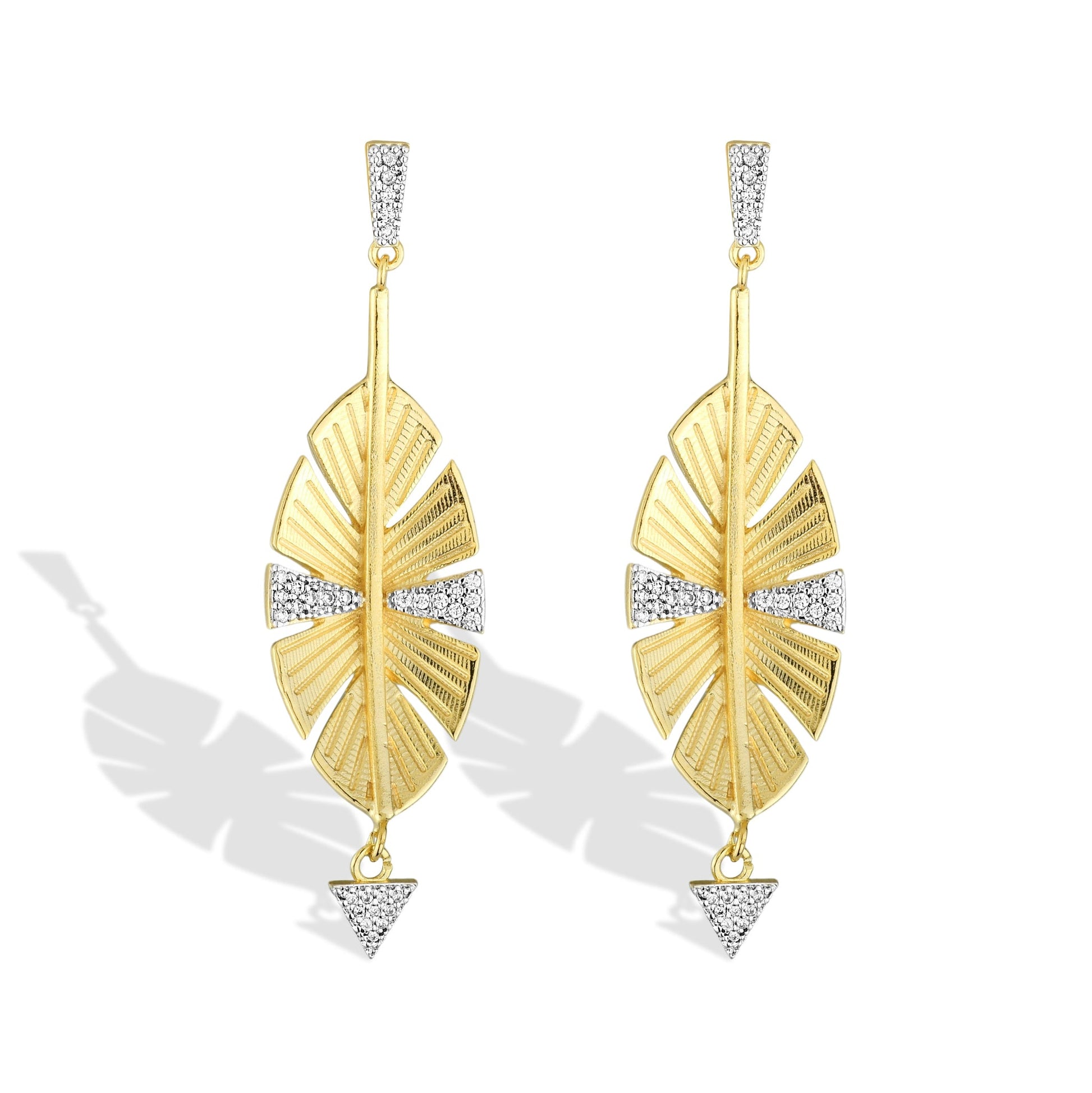 Spirit of the Wind Earrings in 18k gold filled on palladium base