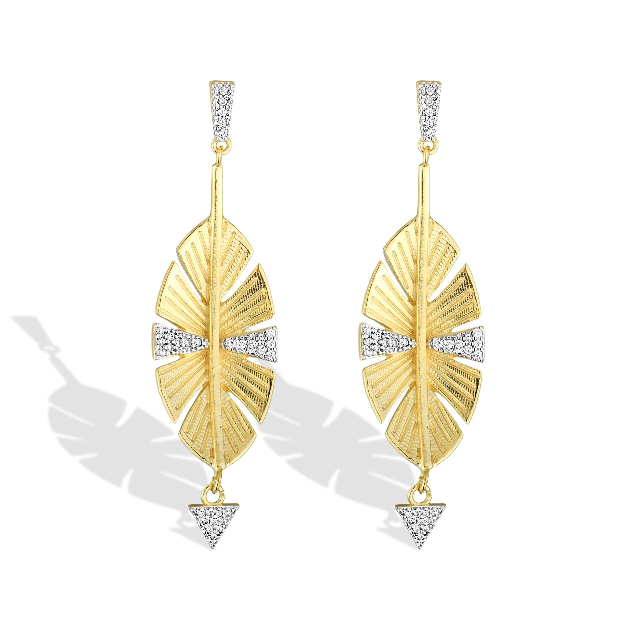 Spirit of the Wind Earrings in 18k gold filled on palladium base
