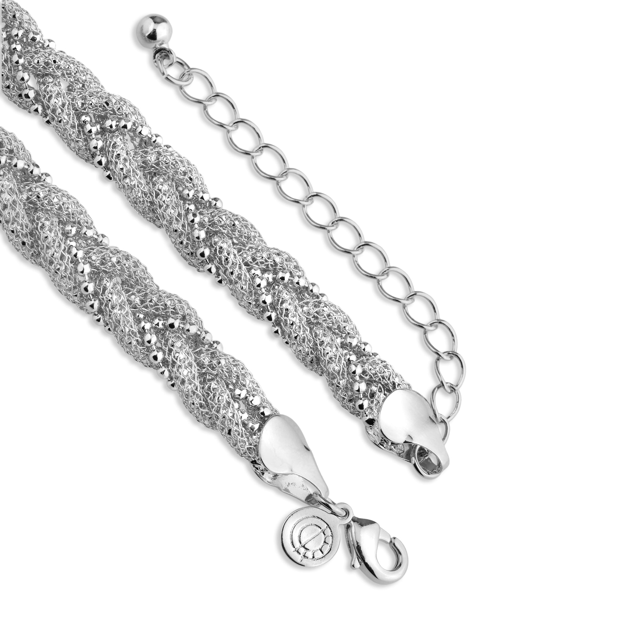 Golden Weave Bracelet in 18k gold filled on palladium base - view 4