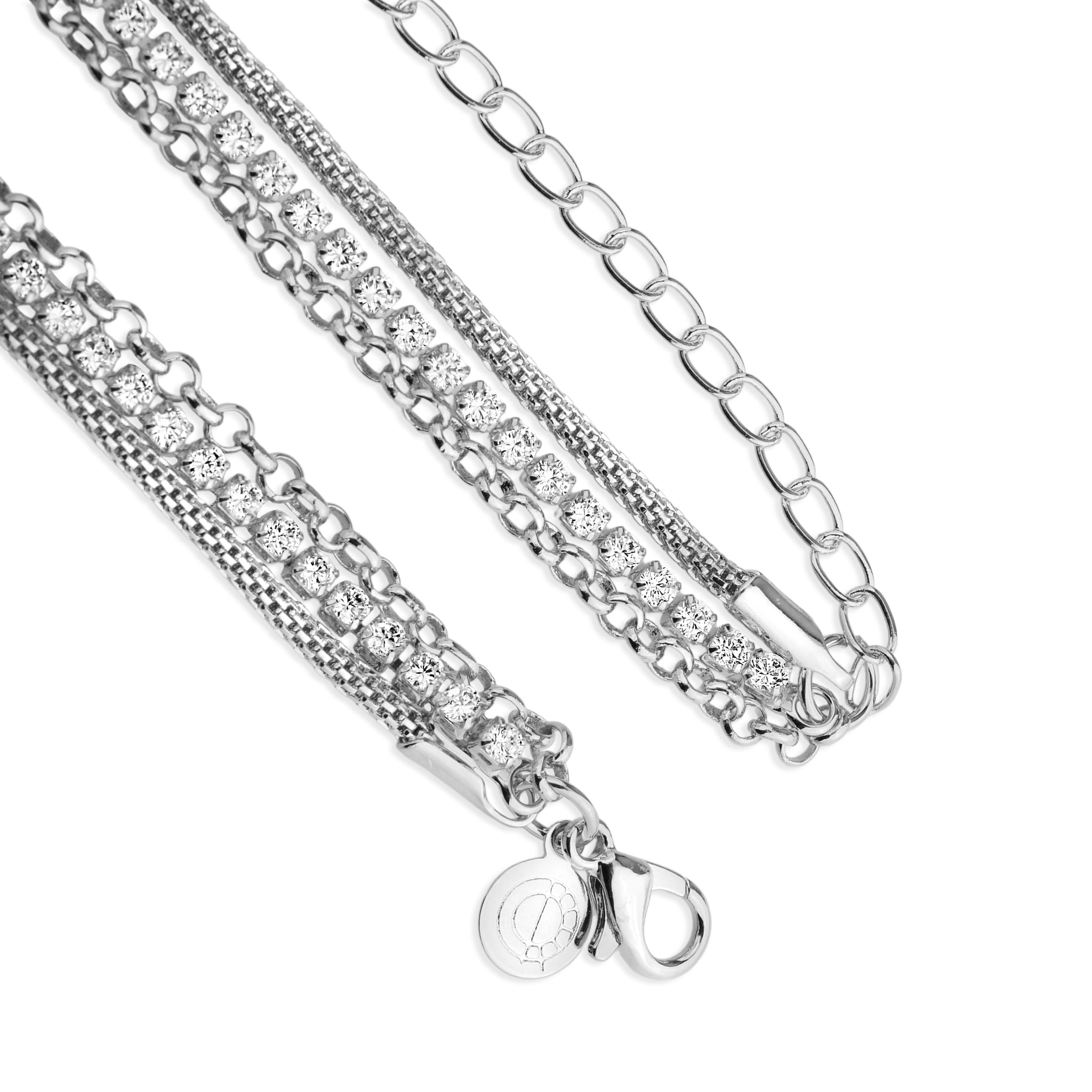 Triple Shine Bracelet in 18k gold filled on palladium base - view 3