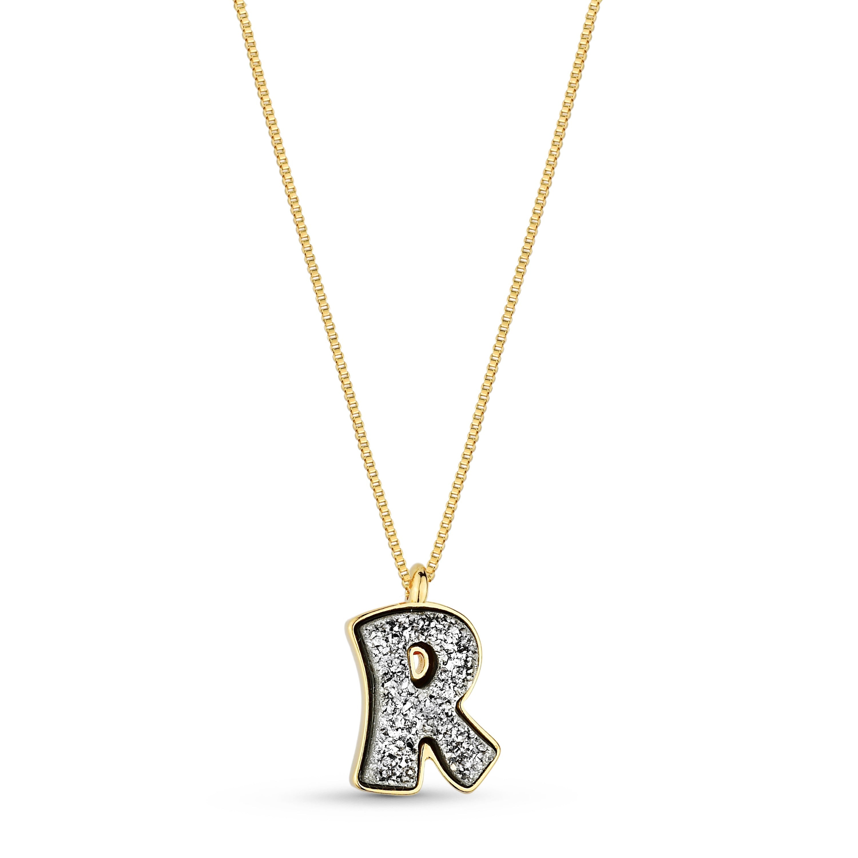 Letter R with Druse