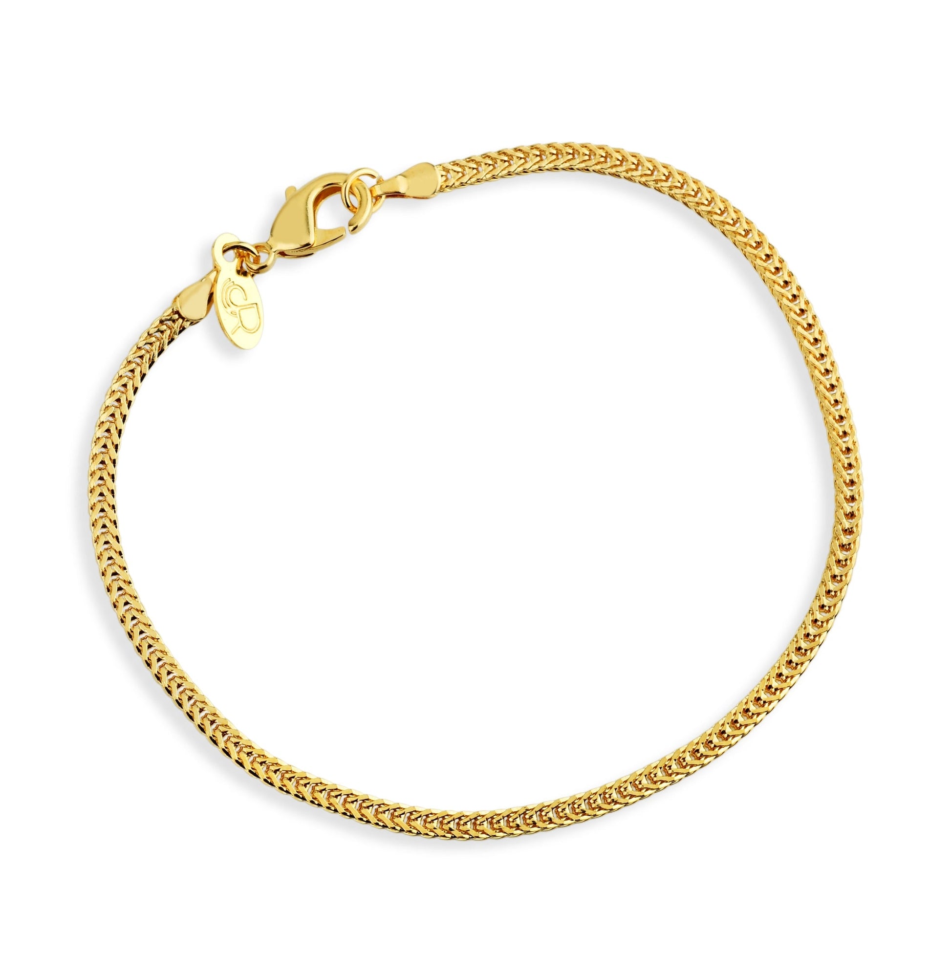 Golden Link, bracelet in 18k gold filled on palladium base