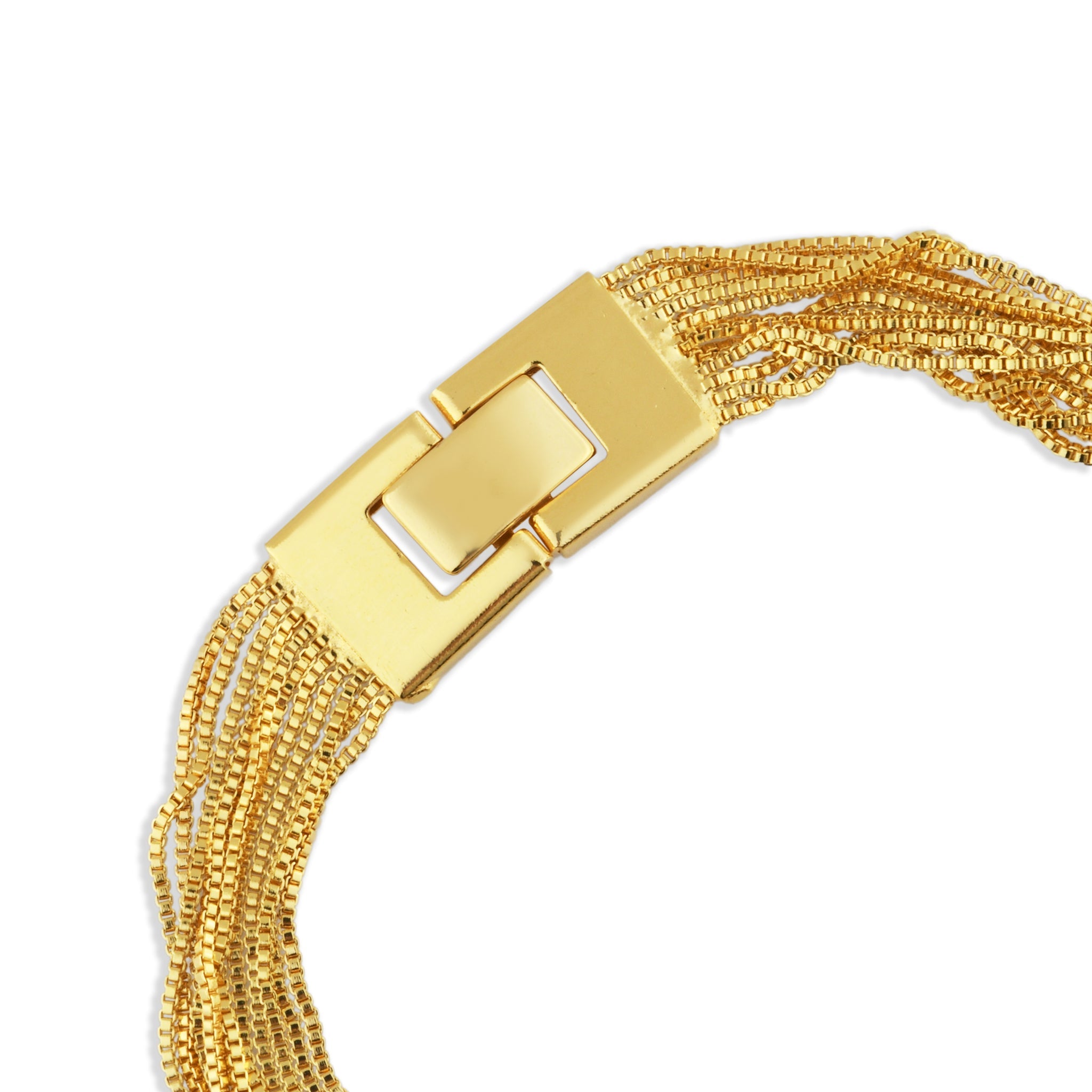 Royal Strands Bracelet in 18k gold filled on palladium base - view 2