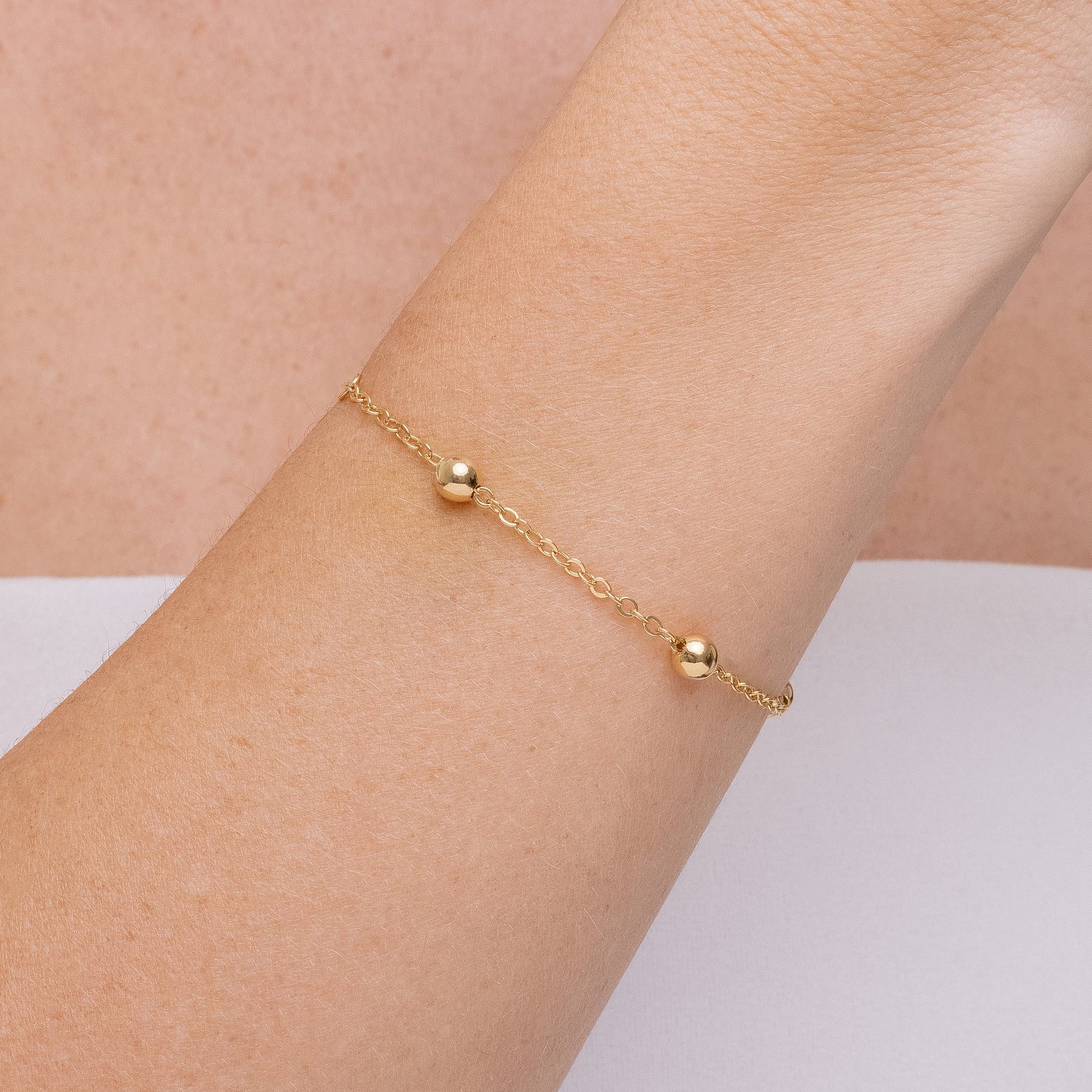 Elegance in Drops, bracelet in 18k gold filled on palladium base - view 2