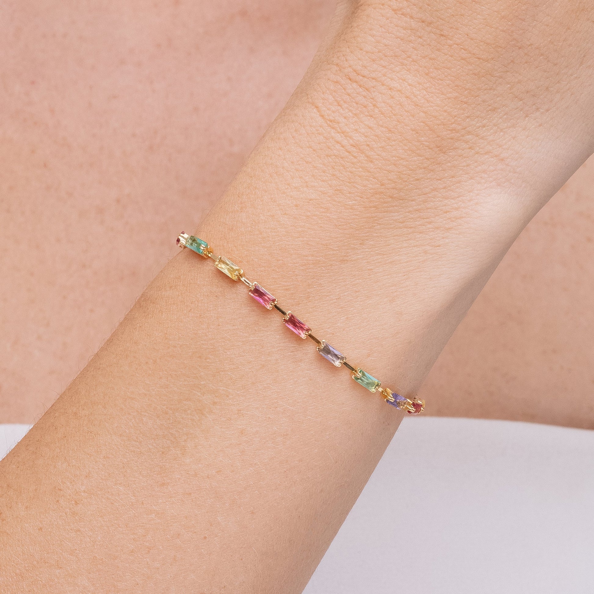 Kaleidoscope, bracelet in 18k gold filled on palladium base - view 2