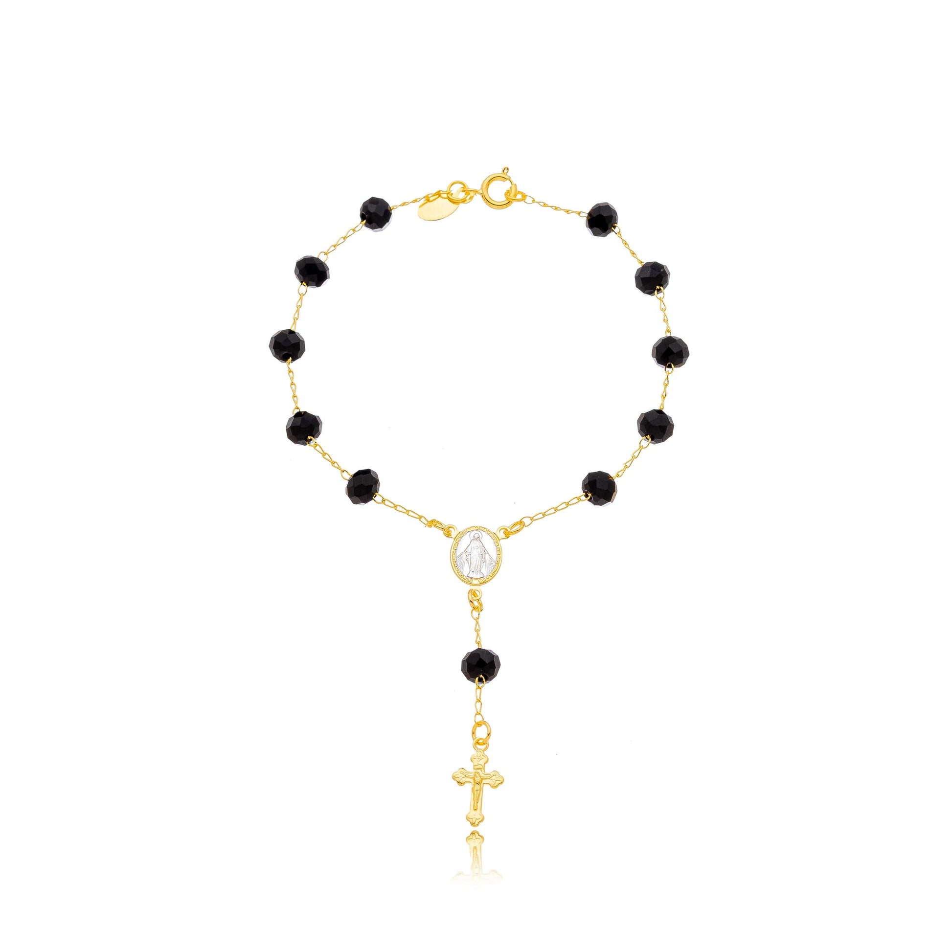 You Are Always With Me N, bracelet in 18k gold filled on palladium base