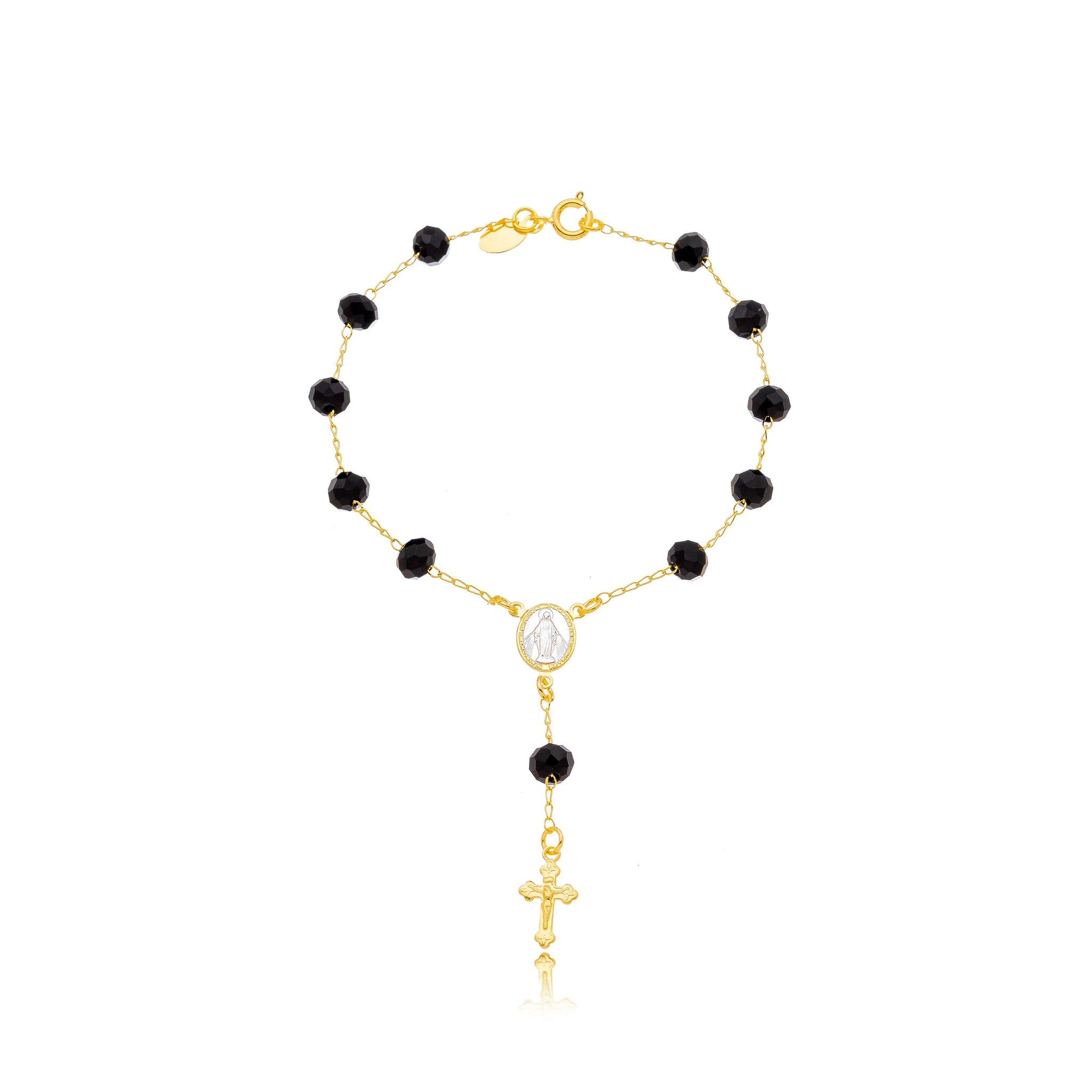 You Are Always With Me N, bracelet in 18k gold filled on palladium base