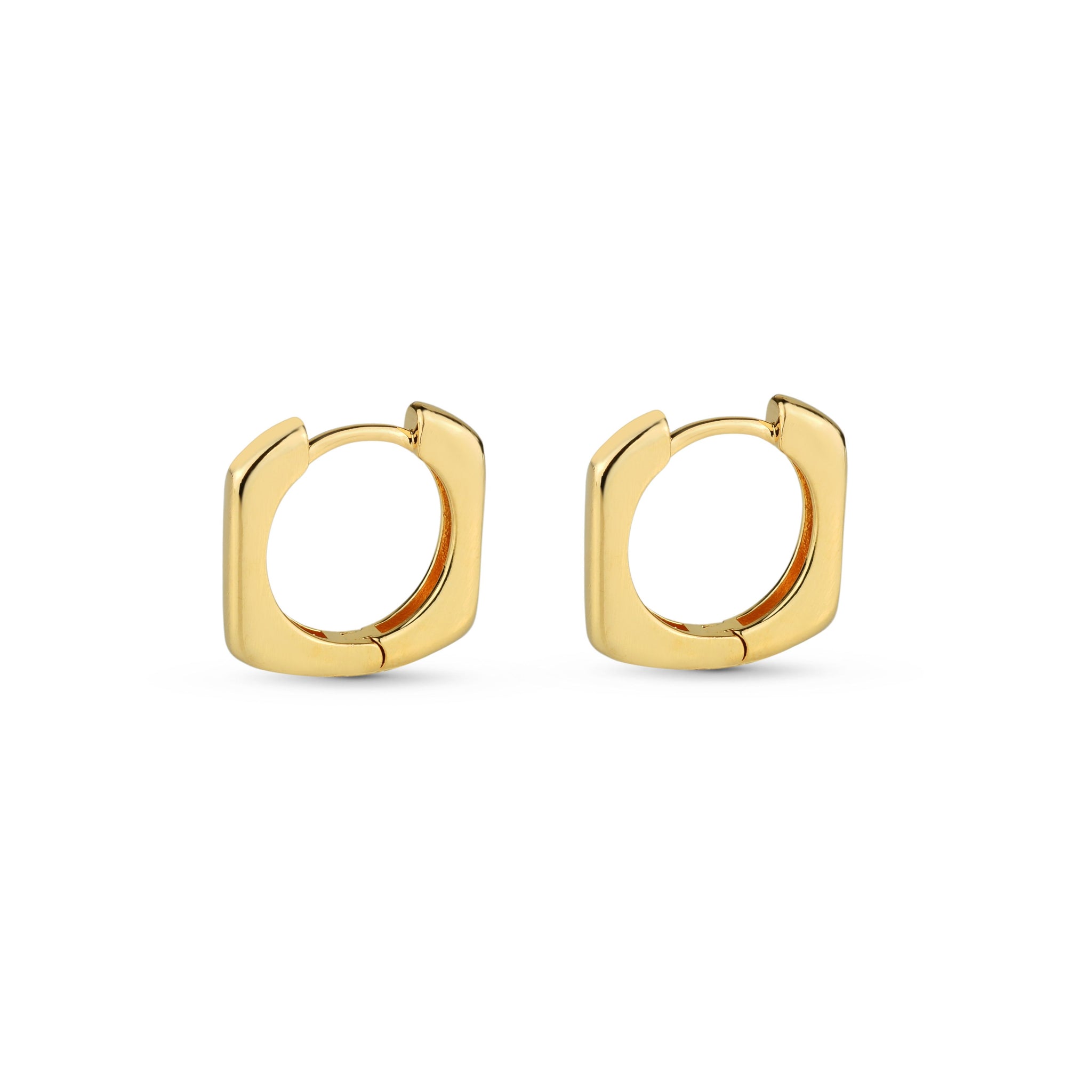 Soft Elegance, earrings in 18k gold filled on palladium base